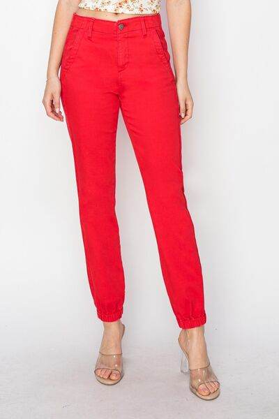 RISEN Full Size High Waisted Jogger Jeans - Hovatok