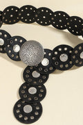 Round Shape PU Leather Belt - Hovatok