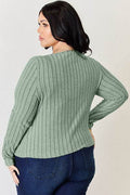 Basic Bae Full Size Ribbed Long Sleeve T-Shirt - Hovatok