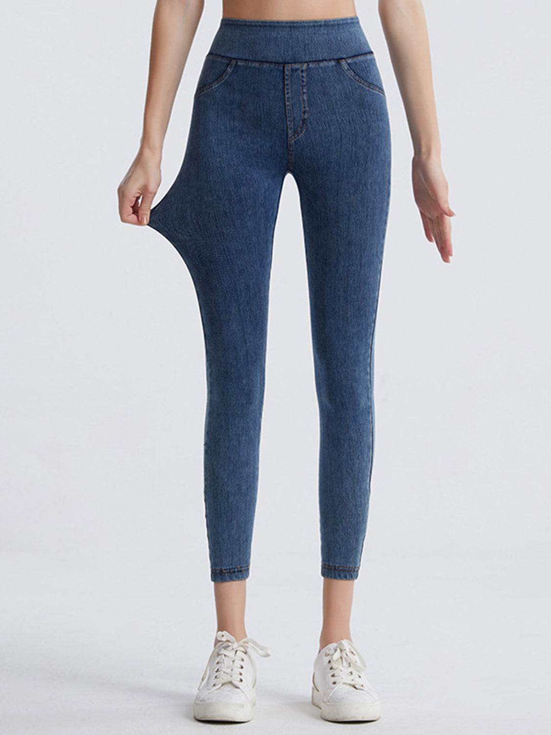 Wide Waistband Sports Leggings - Hovatok