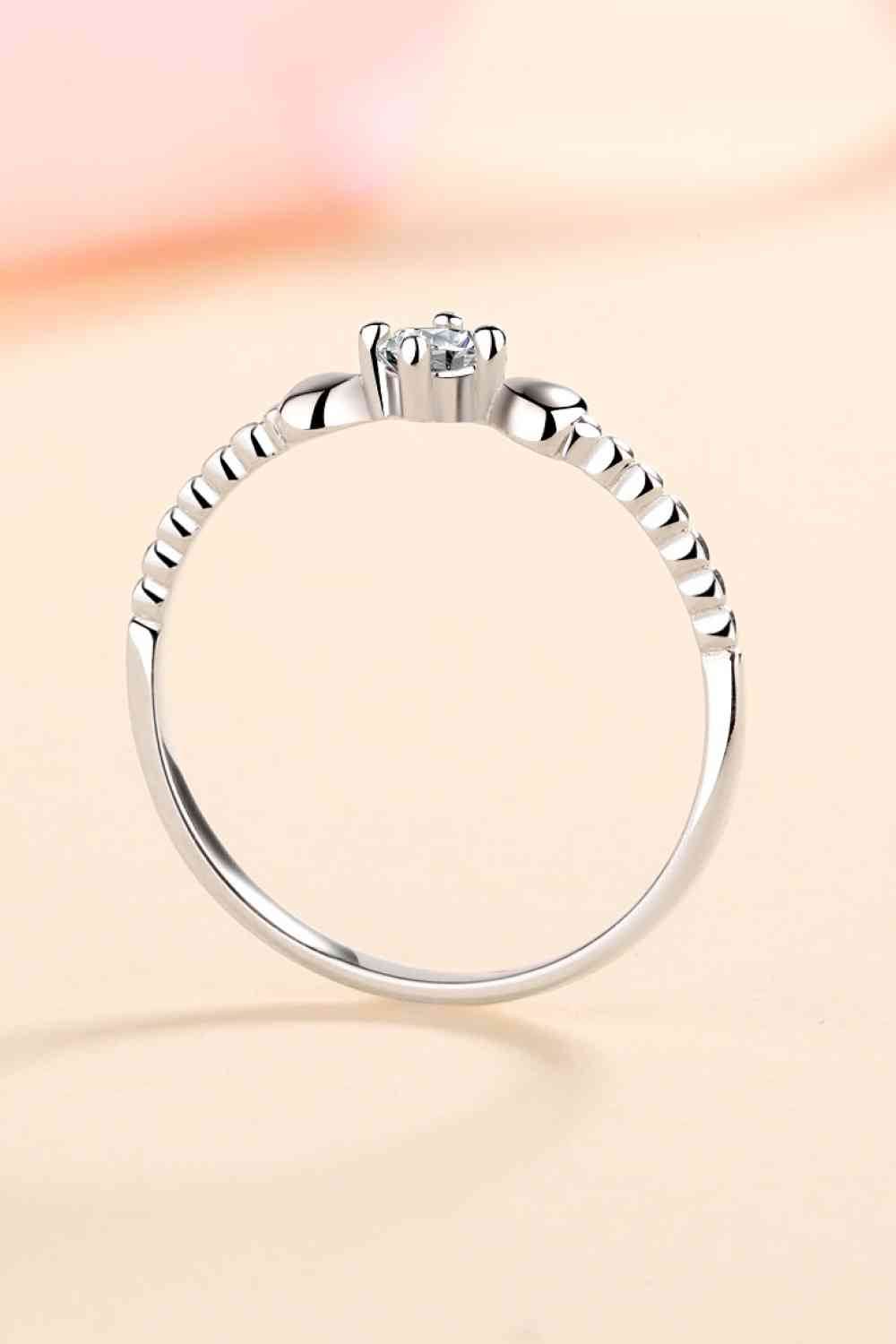 Adored Moissanite Heart 925 Sterling Silver Ring - Hovatok