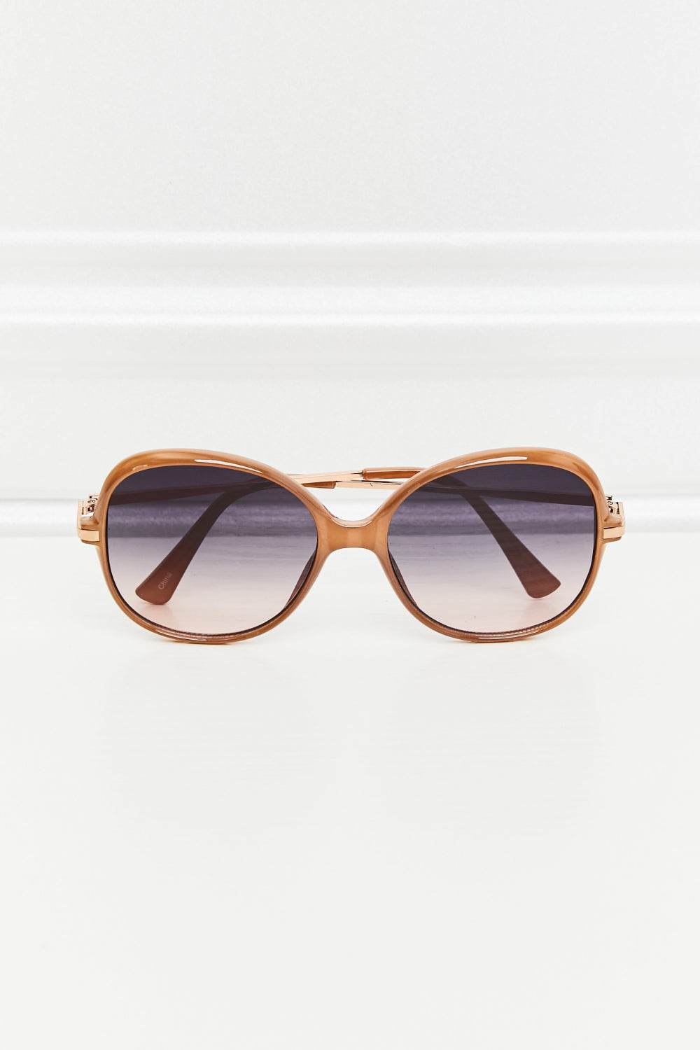 Metal-Plastic Hybrid Full Rim Sunglasses - Hovatok