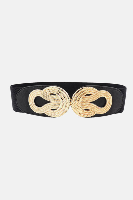 Twisted Alloy Buckle Wide Belt - Hovatok