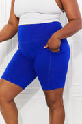 Zenana Full Size Never Let You Go Brushed Biker Shorts - Hovatok