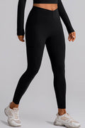 High Waist Active Leggings with Pockets - Hovatok