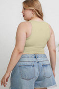 Basic Bae Full Size Round Neck Slim Tank - Hovatok