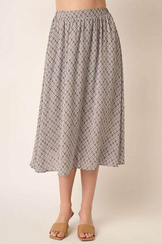 Mittoshop Printed Midi Skirt - Hovatok