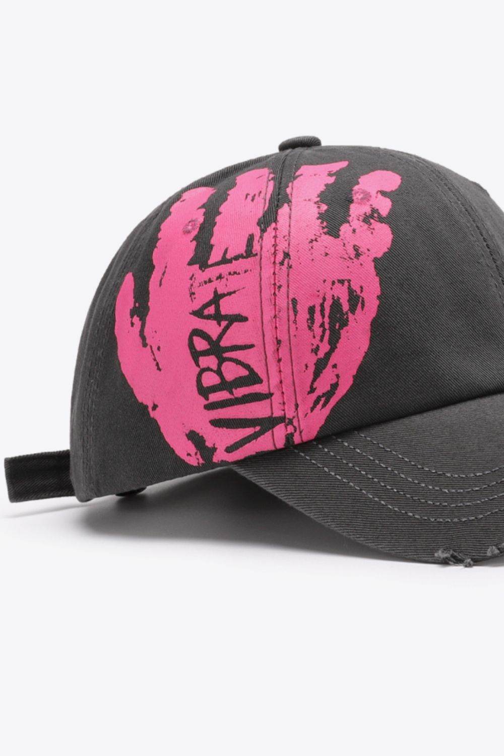 VIBRA Graphic Distressed Adjustable Baseball Cap - Hovatok