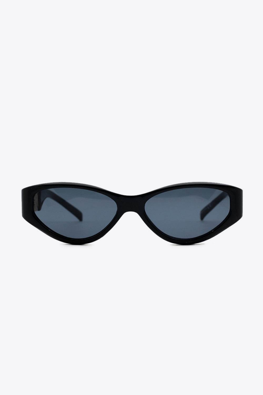 Chain Detail Temple Cat Eye Sunglasses - Hovatok