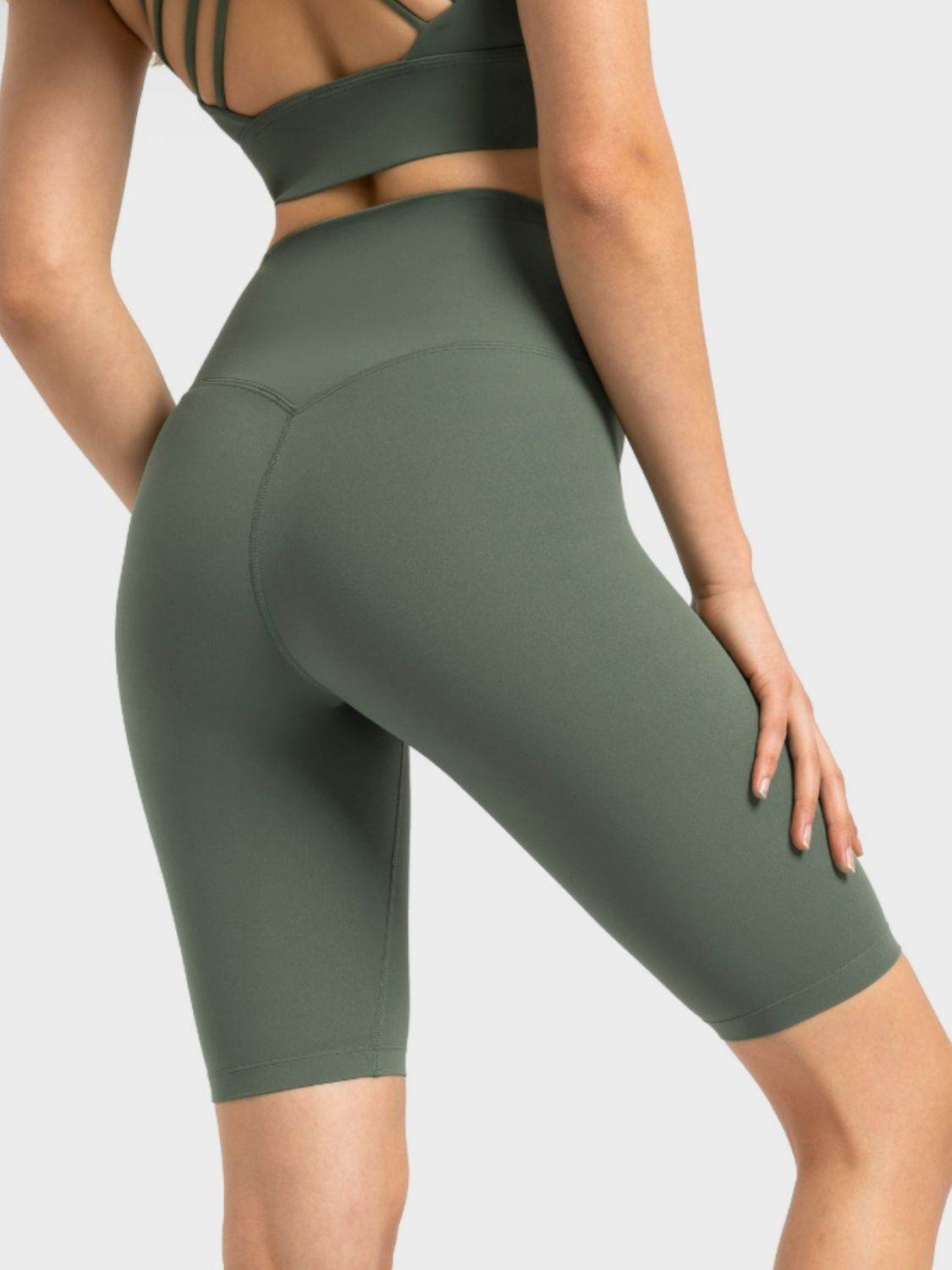 Millennia High Rise Wide Waistband Active Shorts - Hovatok
