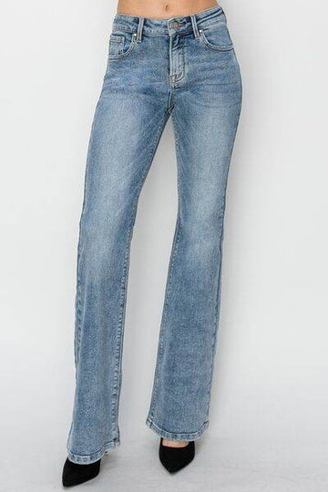 RISEN Full Size Mid Rise Bootcut Jeans - Hovatok