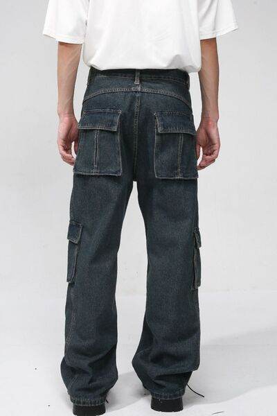 Men's Multi Pocketed Cargo Jeans - Hovatok
