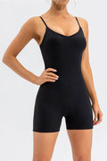 Spaghetti Strap Round Neck Romper - Hovatok