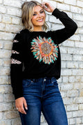 Graphic Leopard Patch Sweatshirt - Hovatok