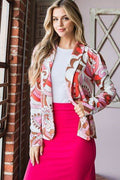 Heimish Full Size Shawl Floral Open Blazers Plus Size - Hovatok