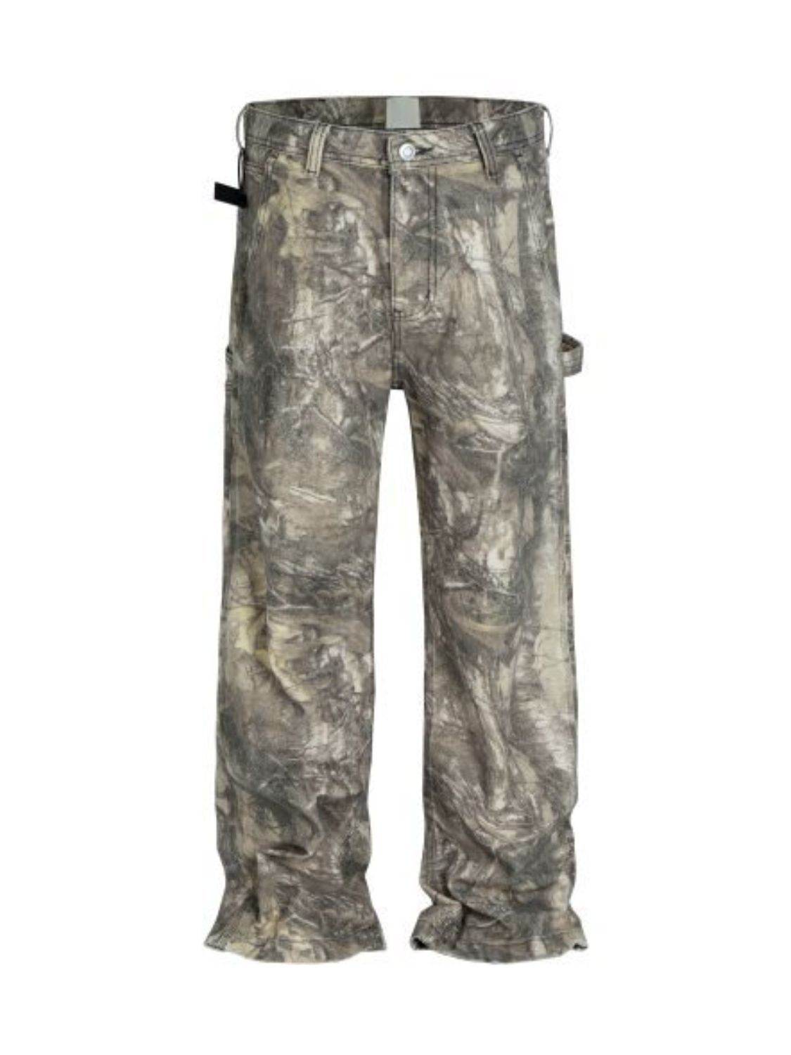 Men's Twig Camouflage Distressed Jeans - Hovatok