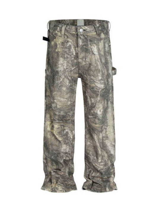 Men's Twig Camouflage Distressed Jeans - Hovatok
