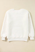 MERRY & BRIGHT Round Neck Long Sleeve Sweatshirt - Hovatok