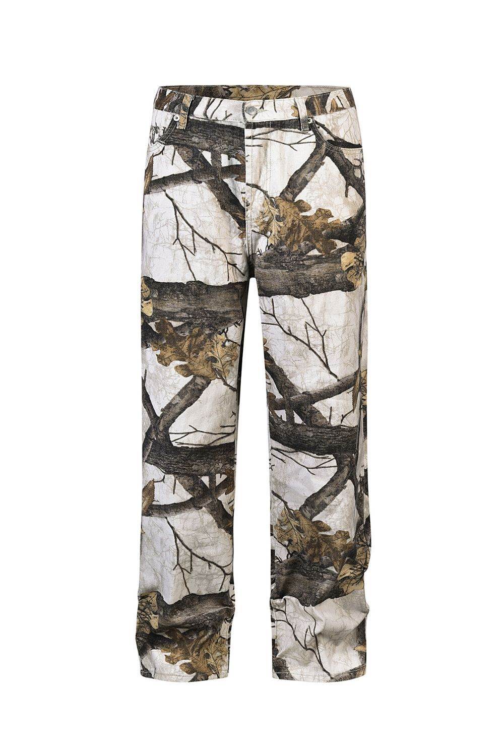 Men's Printed Straight Leg Jeans - Hovatok