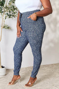 LOVEIT Heathered Drawstring Leggings with Pockets - Hovatok