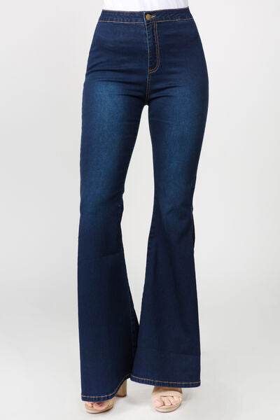 American Bazi Side Slit Flare Jeans - Hovatok