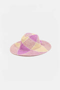 Fame Contrast Straw Braid Hat - Hovatok