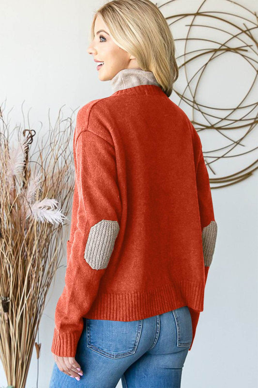 Heimish Full Size Long Sleeve V Neck Button Down Cardigan - Hovatok