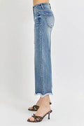 Risen High Rise Cropped Flare Jeans - Hovatok