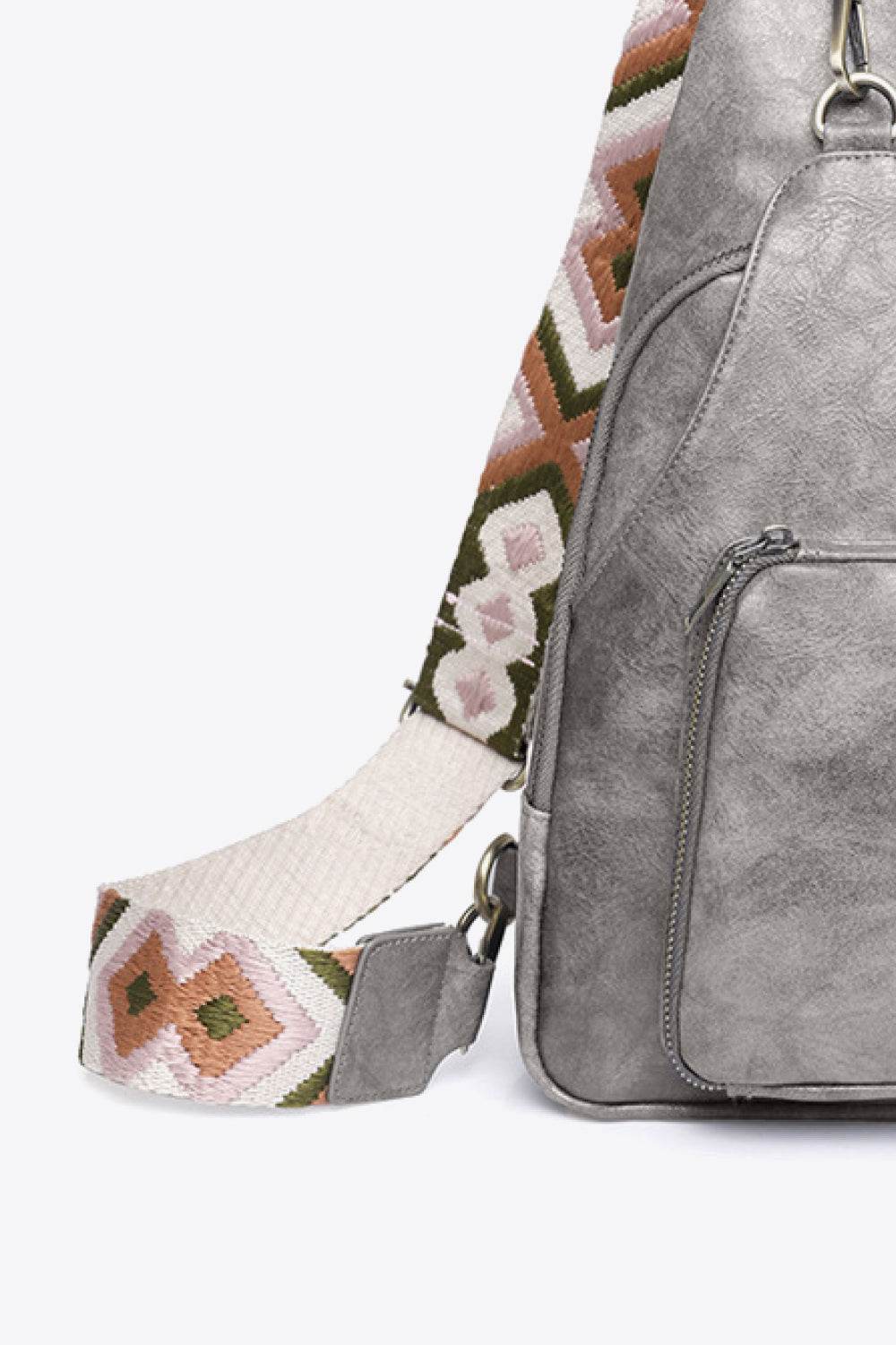 Adored Take A Trip PU Leather Sling Bag - Hovatok