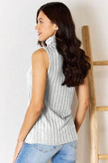 Basic Bae Full Size Ribbed Turtleneck Tank - Hovatok
