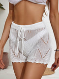 Drawstring Cutout Swim Shorts - Hovatok