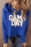 GAME DAY Drawstring Long Sleeve Hoodie - Hovatok