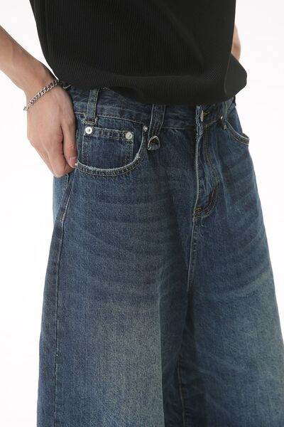 Wide Leg Cropped Jeans - Hovatok
