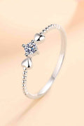 Adored Moissanite Heart 925 Sterling Silver Ring - Hovatok