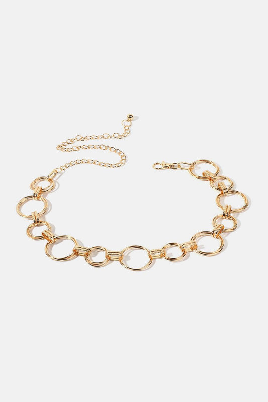 Alloy Chain Circle Shape Belt - Hovatok
