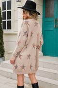 Angel Wings Star Open Front Long Sleeve Cardigan - Hovatok