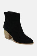 Beast Fashion Suede Point Toe Ankle Booties - Hovatok