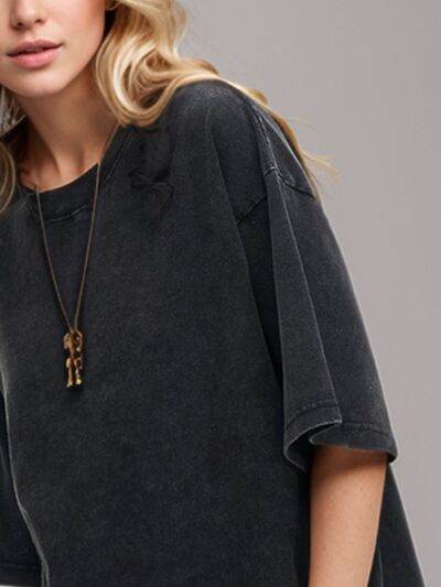 Basic Bae Round Neck Half Sleeve T-Shirt - Hovatok