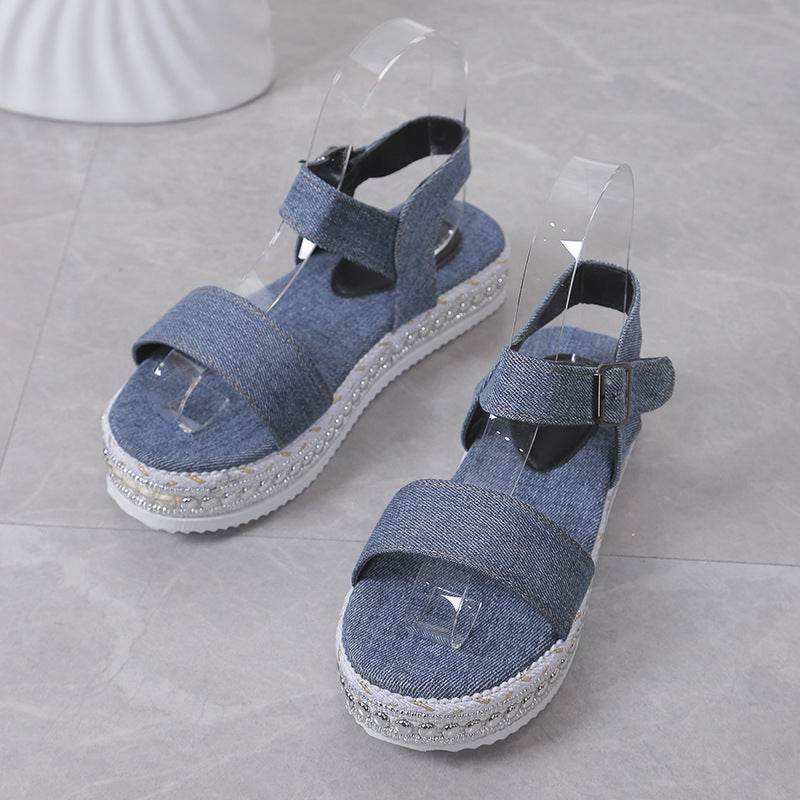 Braided Platform Sandals - Hovatok