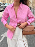 Devine Collared Neck Drop Shoulder Shirt - Hovatok