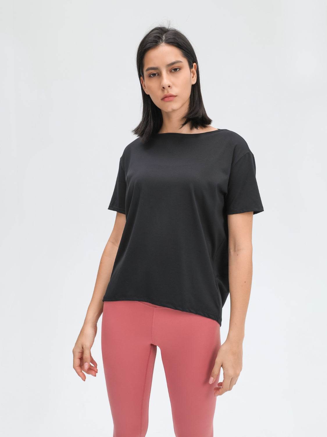 Millennia Round Neck Short Sleeve Active T-Shirt - Hovatok