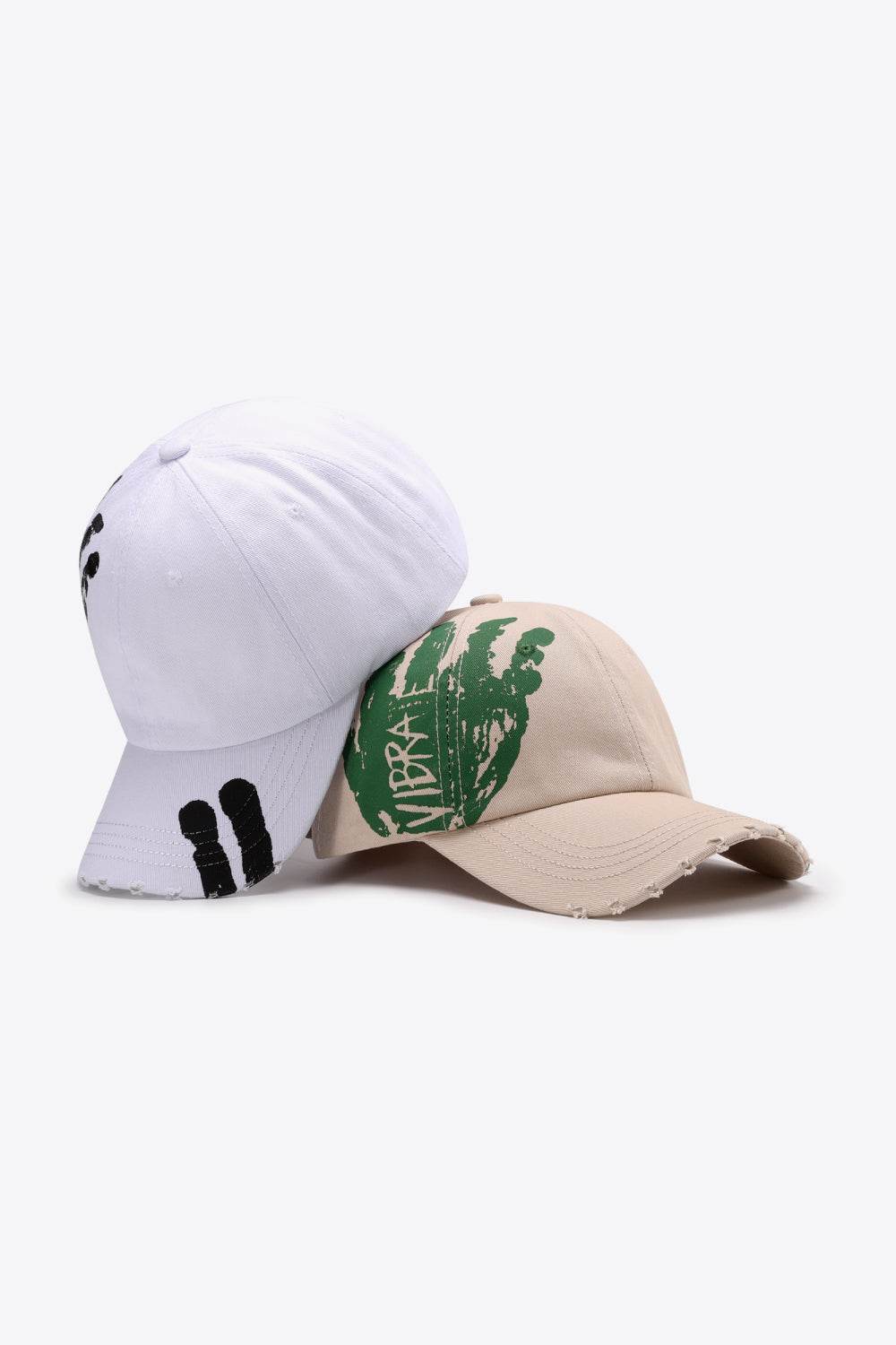 VIBRA Graphic Distressed Adjustable Baseball Cap - Hovatok