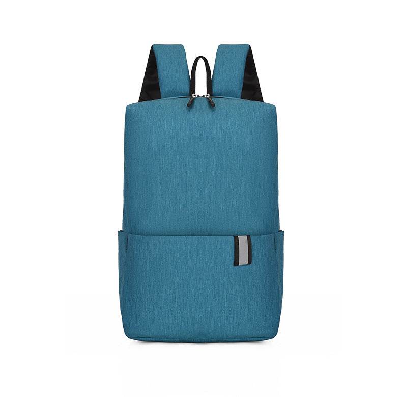 Solid Color Nylon Backpack Bag - Hovatok