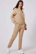 Half Snap Turtleneck Top and Pants Active Set - Hovatok