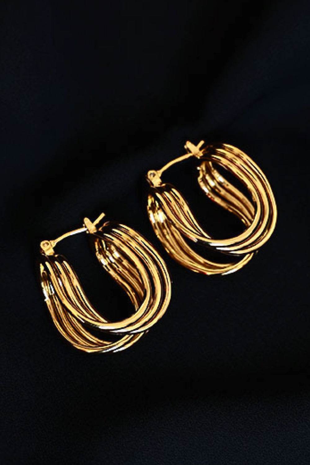 U-Shaped Hoop Earrings - Hovatok