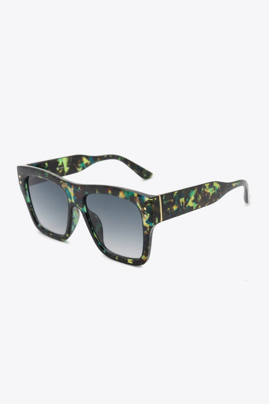 UV400 Patterned Polycarbonate Square Sunglasses - Hovatok