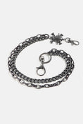 Treasure Point Shape Double Layer Alloy Belt - Hovatok