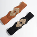 Alloy Leaf Buckle Elastic Belt - Hovatok