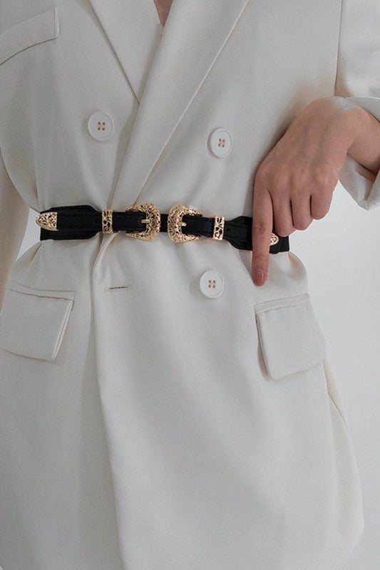 Double Buckle Elastic Belt - Hovatok