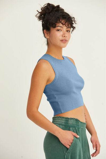 HYFVE Ribbed Knit Cropped Tank - Hovatok